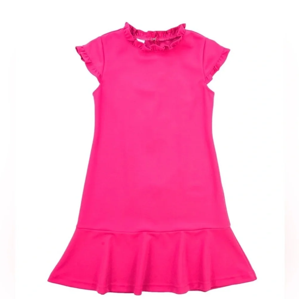 NWT Florence Eiseman Magenta Pink Techno Ruffles Dress 7 - Picture 3 of 6
